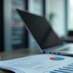 Core Web Vitals : un chronomètre posé près d’un rapport de performance, entre baie de serveurs et poste de travail