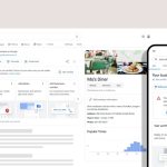 Onglet Collected Info d'une fiche Google Business Profile affichant les informations recueillies