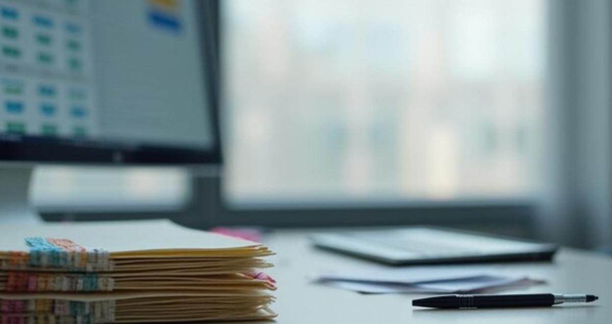 SEO site multilingue : des dossiers à onglets de couleur par langue devant un écran affichant les versions traduites