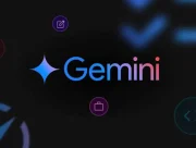 Logo Gemini entouré d'icônes d'outils sur fond sombre